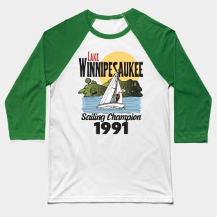 Lake Winnipesaukee Sailing Champion Baseball T-Shirt